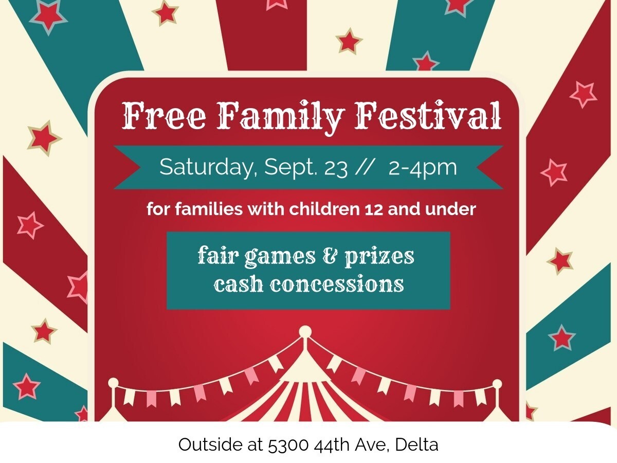 Invite people to join Family Festival at Cedar Park Church