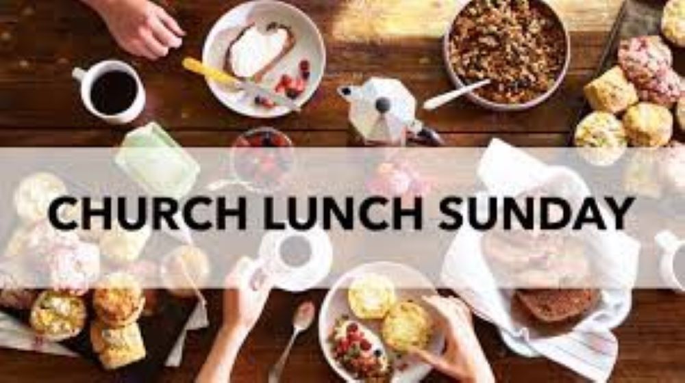 Invite people to join the church lunch on Sunday Nov 5th
