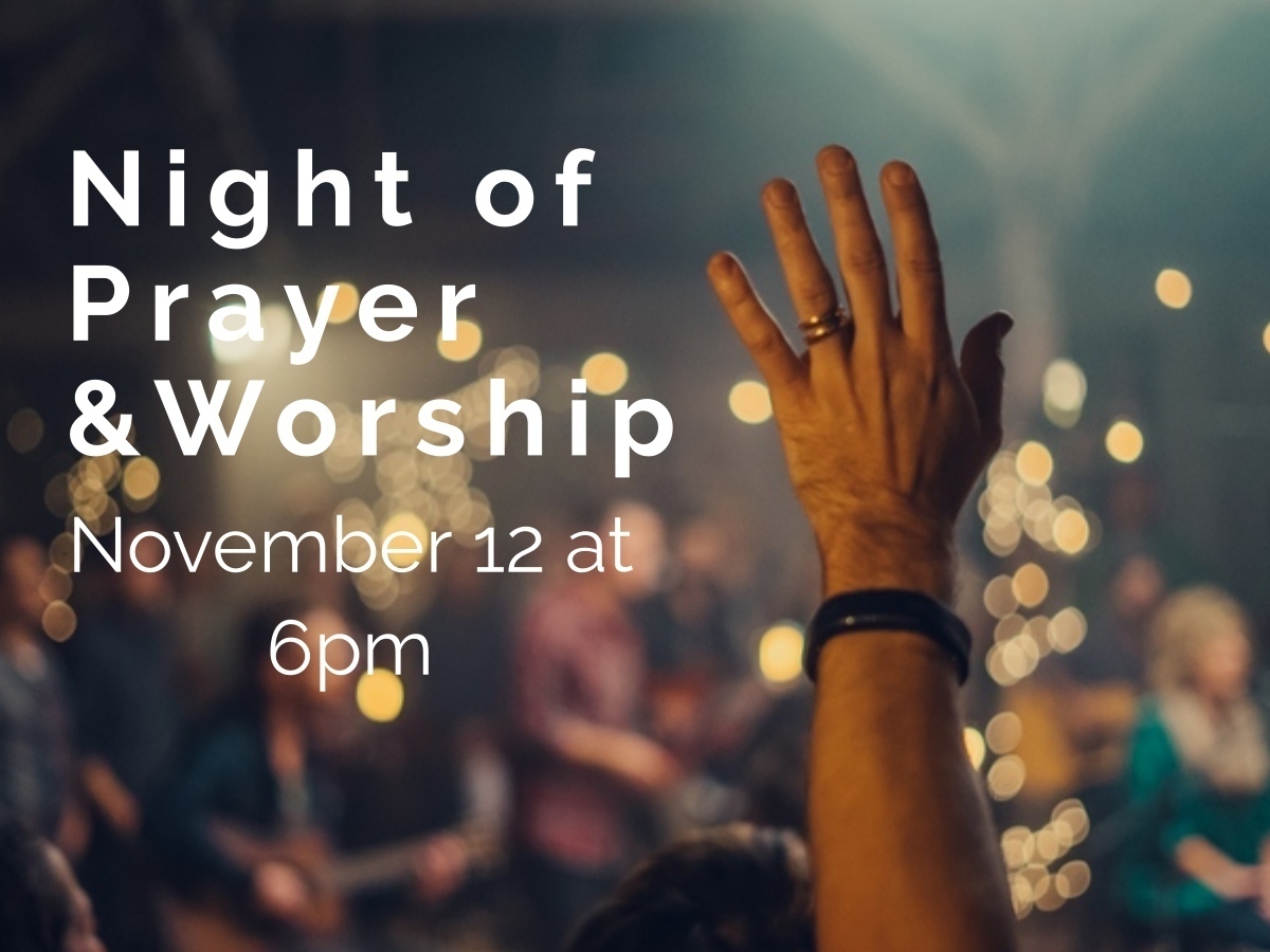 Invite people to join Worship Night on Nov 12 at CO5
